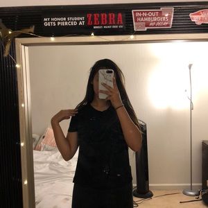 black distressed shirt